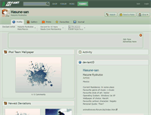 Tablet Screenshot of hasune-san.deviantart.com