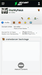 Mobile Screenshot of munkyhaus.deviantart.com