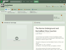 Tablet Screenshot of munkyhaus.deviantart.com