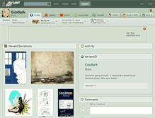 Tablet Screenshot of exodiark.deviantart.com
