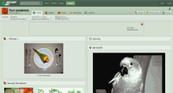 Desktop Screenshot of four-parakeets.deviantart.com