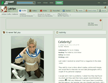 Tablet Screenshot of latripo.deviantart.com