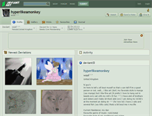 Tablet Screenshot of hyperlikeamonkey.deviantart.com