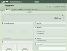 Tablet Screenshot of camstarjamie.deviantart.com