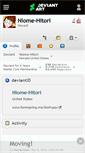 Mobile Screenshot of niome-hitori.deviantart.com