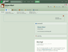 Tablet Screenshot of niome-hitori.deviantart.com
