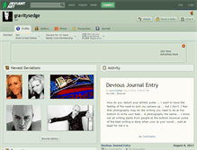 Tablet Screenshot of gravitysedge.deviantart.com