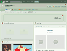 Tablet Screenshot of deapthroat15.deviantart.com