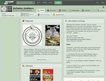 Tablet Screenshot of alchemy-junkies.deviantart.com