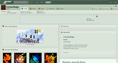 Desktop Screenshot of crimsonreign.deviantart.com