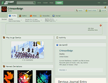 Tablet Screenshot of crimsonreign.deviantart.com