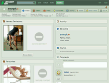 Tablet Screenshot of anonpic.deviantart.com