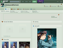Tablet Screenshot of milesbeyondthemoon.deviantart.com
