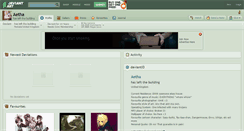 Desktop Screenshot of aetha.deviantart.com