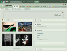 Tablet Screenshot of codeforge.deviantart.com