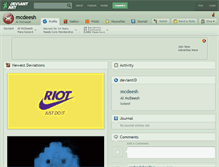 Tablet Screenshot of mcdeesh.deviantart.com