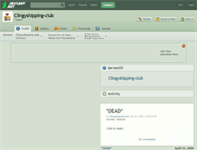 Tablet Screenshot of clingyshipping-club.deviantart.com