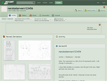 Tablet Screenshot of narutostarwars123456.deviantart.com
