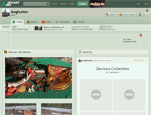 Tablet Screenshot of longhunter.deviantart.com