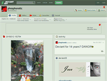 Tablet Screenshot of phosphoretic.deviantart.com