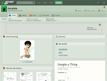 Tablet Screenshot of ms-pixie.deviantart.com