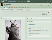 Tablet Screenshot of korzonek-art.deviantart.com