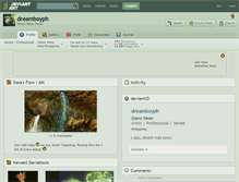 Tablet Screenshot of dreamboyph.deviantart.com
