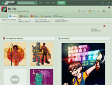 Tablet Screenshot of dc-tiki.deviantart.com