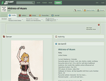 Tablet Screenshot of mistress-of-muses.deviantart.com