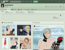 Tablet Screenshot of darkheather.deviantart.com