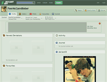 Tablet Screenshot of feermccannbieber.deviantart.com