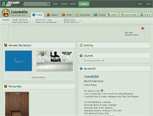 Tablet Screenshot of coledotda.deviantart.com