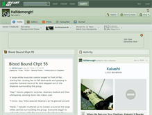 Tablet Screenshot of halfdemongirl.deviantart.com