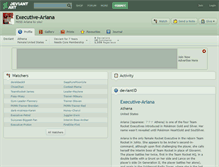 Tablet Screenshot of executive-ariana.deviantart.com