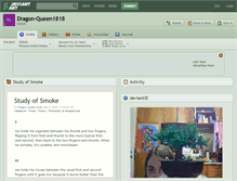 Tablet Screenshot of dragon-queen1818.deviantart.com