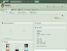 Tablet Screenshot of dahlia-x.deviantart.com
