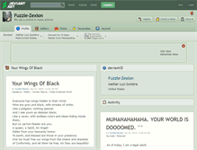Tablet Screenshot of fuzzle-zexion.deviantart.com