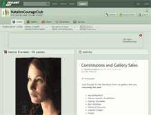 Tablet Screenshot of nataliescourageclub.deviantart.com