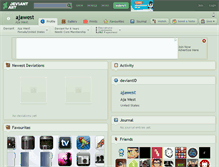Tablet Screenshot of ajawest.deviantart.com
