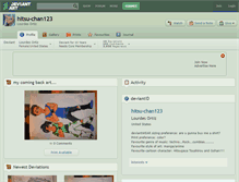 Tablet Screenshot of hitsu-chan123.deviantart.com