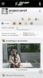 Mobile Screenshot of project-zero5.deviantart.com