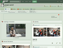 Tablet Screenshot of project-zero5.deviantart.com