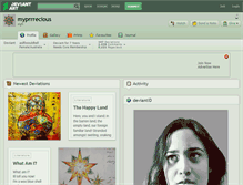 Tablet Screenshot of myprrrecious.deviantart.com