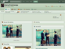 Tablet Screenshot of harryxfredxgeorge.deviantart.com