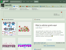 Tablet Screenshot of cami-rl99.deviantart.com