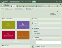 Tablet Screenshot of mzetko.deviantart.com