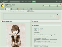 Tablet Screenshot of jojolovesamelia.deviantart.com