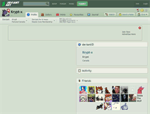 Tablet Screenshot of krypt-x.deviantart.com