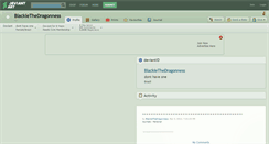 Desktop Screenshot of blackiethedragonness.deviantart.com