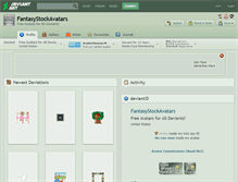 Tablet Screenshot of fantasystockavatars.deviantart.com
